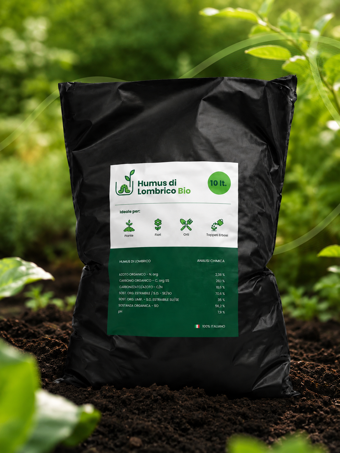 Humus di Lombrico Bio 10L