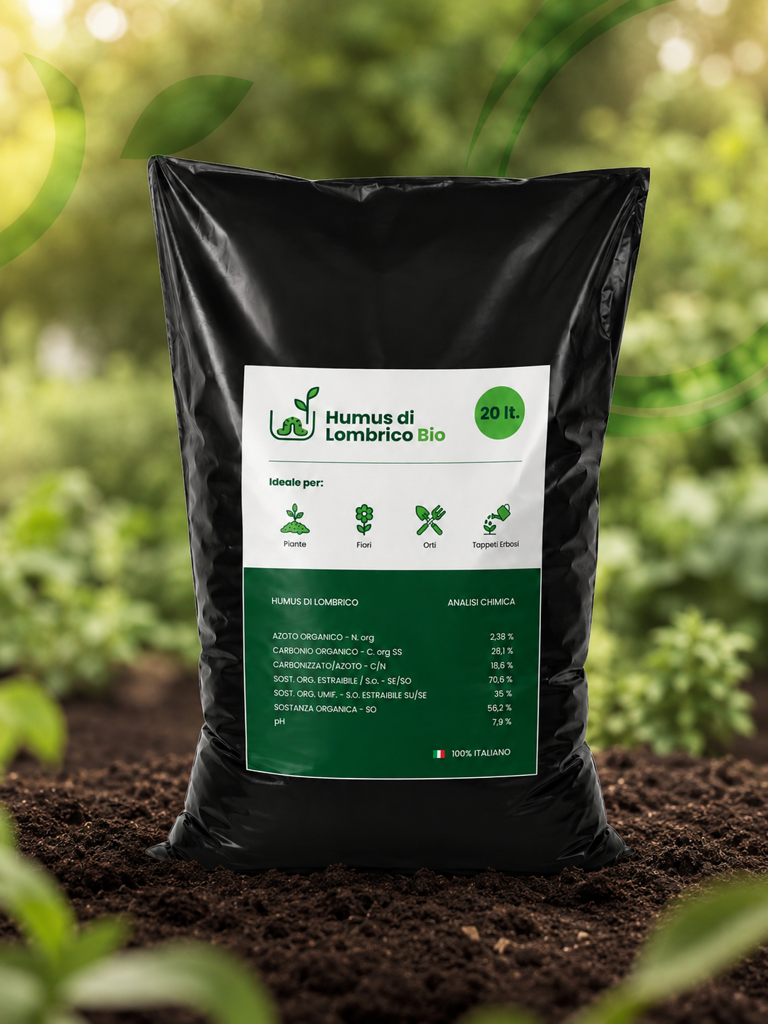 Humus di Lombrico Bio 20L